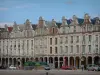 Arras - Main square with its arcaded houses of Flemish style