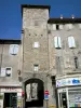 Aubenas - Door and facades of the town