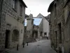 Aubusson - Street and houses in the old town