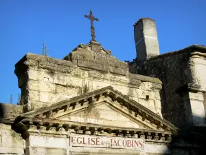 Auch - Pediment of the Jacobins church