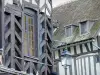 Auxerre - Viejas casas con entramado de madera en el viejo Auxerre
