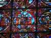 Auxerre - Dentro de la catedral de Saint-Étienne: vidriera