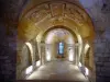 Auxerre - Romaanse crypte van de kathedraal Saint-Étienne en zijn oude fresco's