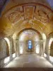 Auxerre - Oude fresco's in de romaanse crypte van de Stephansdom