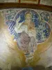 Auxerre - Crypte romane de la cathédrale Saint-Étienne : fresque du Christ en Majesté