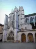 Auxerre - Fachada norte de la iglesia abacial de Saint-Germain