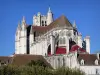 Auxerre - Chevet de la cathédrale Saint-Étienne de style gothique