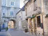 Avallon - Porte de l'Horloge and houses of the old town