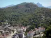 Ax-les-Thermes - Uitzicht op de spa en de Pyreneeën Ariege