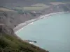 Baie d'Écalgrain - Landes, falaises, plage et mer (la Manche)