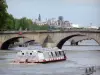 Banks of the Seine river - Cruise on the river dotted with bridges