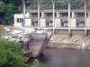 Barrage de l'Aigle - Barrage hydroélectrique de l'Aigle et retenue d'eau en amont