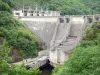 Barragem da Águia - Barragem hidroeléctrica do Aigle, nos desfiladeiros da Dordogne