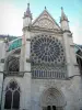 Basilique de Saint-Denis - Rose de la basilique royale de style gothique