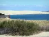 Bassin d'Arcachon - Vue sur la dune du Pilat depuis la pointe du Cap Ferret