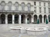 Bayonne - Bayonne theater and fountain on the Place de la Liberté square