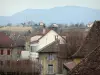 Belley - Vue sur les toits de maisons de la vieille ville