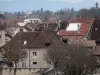 Belley - Vue sur les toits de maisons de la vieille ville