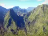 Belvédère du Cap Noir - Panorama sur le cirque naturel de Mafate depuis le point de vue du Cap Noir