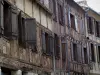 Bergerac - Fachadas de casas em enxaimel