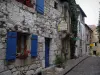 Bergerac - Casas na Place de la Myrpe, no vale do Dordogne