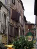 Bergerac - Casas de enxaimel na cidade velha, no vale do Dordogne