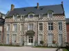 Bernay - Checkered façade of the Museum of Fine Arts (former abbey house)