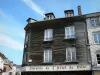 Bernay - Facade of a house on the Place Gustave Héon square