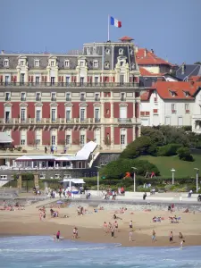 Biarritz - Hotel du Palais, Grand Beach y el Océano Atlántico