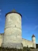 Blandy - Türme und Ringmauer der mittelalterlichen Burg