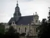 Blois - Église Saint-Vincent par temps de pluie