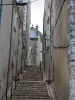 Blois - Ruelle en escalier bordée de maisons