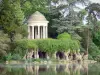 Bois de Vincennes - Lake Daumesnil com a ilha de Reuillly e seu mirante romântico