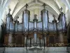 Bordéus - Dentro da catedral de Saint-André: grandes órgãos
