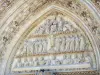 Bordéus - Tímpano esculpido do portal norte da Catedral de Santo André