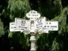 Bosque de Bercé - Publicar cruce con señales - Alrededor de la torre