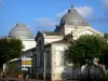 La Bourboule - Station thermale : établissement thermal (Thermes) et arbres