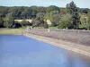 Bourdon lake - Bourdon reservoir embankment