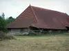 Bresse bourguignonne - Ferme bressane en briques et pans de bois