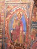 Brioude - Binnen in de basiliek Saint-Julien: fresco in de kapel Saint-Michel die Christus in glorie voorstelt
