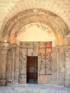 Brioude - Portale sud della basilica romanica di Saint-Julien