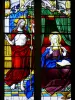 Brou皇家修道院 - Brou教会内部华丽哥特式样式的：唱诗班彩色玻璃