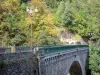 Brug Napoléon - Een boog brug over de Gave de Gavarnie, bomen en lantaarnpaal (in de buurt van Luz-Saint-Sauveur)