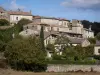 Bruniquel - Vue sur les maisons du village