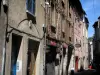 Cahors - Gevels van huizen, in de Quercy