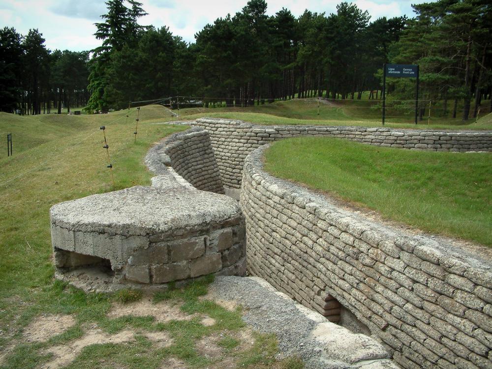 Guide du Pas-de-Calais - Mémorial canadien de Vimy - Tranchée