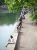 Canal Saint Martin - Quebra de relaxamento na beira da água
