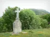 Cantalgebergte - Parc Naturel Régional des Volcans d'Auvergne: kruis van Serre Pass