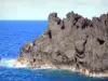 Cap Méchant - Roche basaltique du cap Méchant et océan Indien