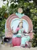 Capesterre-Belle-Eau - Polychroom beeld van de hindoe-tempel Changy